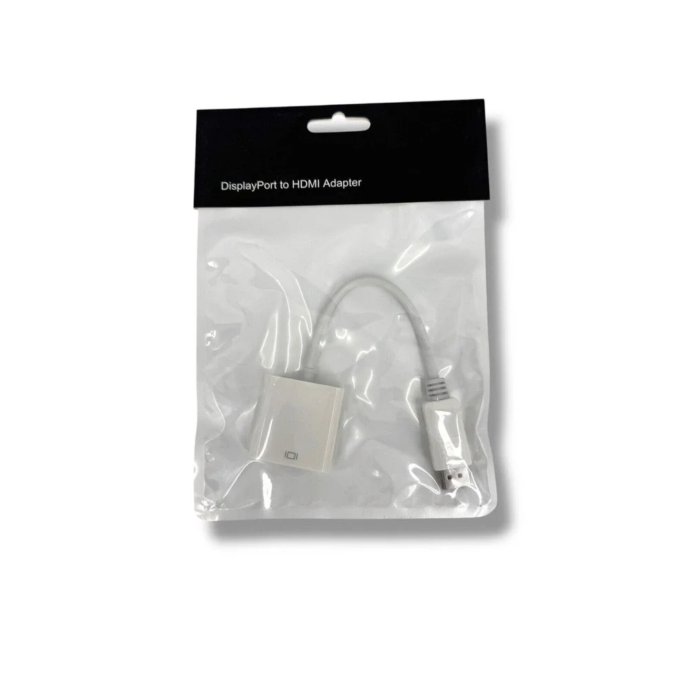 Onn DisplayPort to HDMI Adapter white NEW